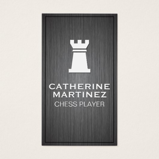 Rookロゴ |金属の背景 (正面)