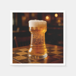 Rook Chess Piece Beer Glass スタンダードカクテルナプキン