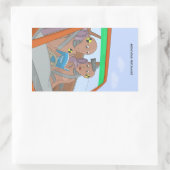 Rookieクラッシュテストダミー長方形ステッカー 長方形シール (バッグ)