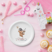 Rookie 1stバースデーベア ペーパープレート (パーティー)