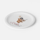 Rookie 1stバースデーベア ペーパープレート (アングル)