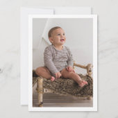 Rookie 1st誕生日 – ワンフォト招待状 招待状 (裏面)