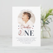 Rookie 1st Birthday - One Round Photo招待状 招待状 (スタンド正面)