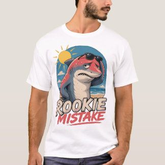 Rookie Mistake - Strand Hai Tシャツ