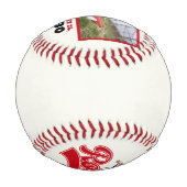 Rookie Of The Yearの写真パーソナライズされた 野球ボール (裏面)