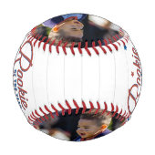 Rookie of the Yearの写真パーソナライズされた 野球ボール (裏面)