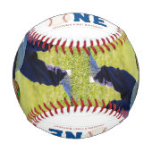 Rookie of the Yearの写真パーソナライズされた 野球ボール (正面)