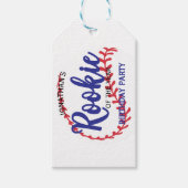 Rookie of the Year 1st Bday Baseball ギフトタグ (正面)