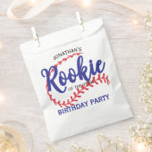 Rookie of the Year 1st Bday Baseball フェイバーバッグ (クリップ留めされた状態)