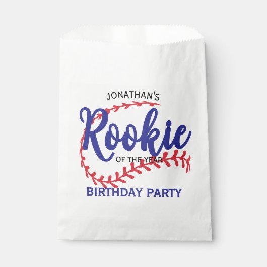 Rookie of the Year 1st Bday Baseball フェイバーバッグ (正面)