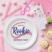 Rookie of the Year 1st Bday Baseball ペーパープレート (パーティー)