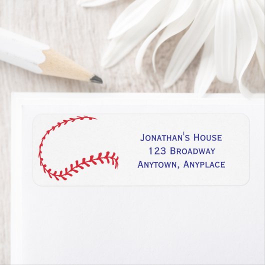 Rookie of the Year 1st Bday Baseball Return ラベル (インサイチュ)