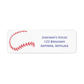 Rookie of the Year 1st Bday Baseball Return ラベル (正面)