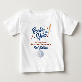 Rookie Of The Year 1st Birthday ベビーTシャツ