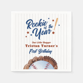 Rookie Of The Year 1st Birthday Paper スタンダードカクテルナプキン