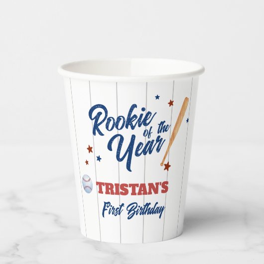 Rookie Of The Year 1st Birthday Paper cup 紙コップ (左)