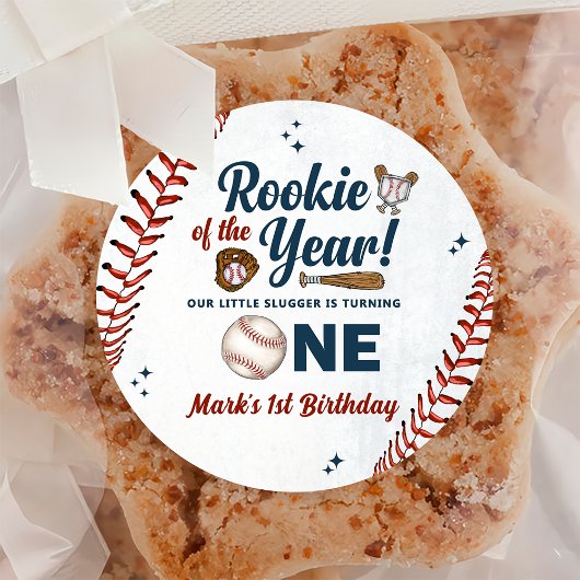 Rookie of the Year 1th Birthday Baseballステッカー ラウンドシール