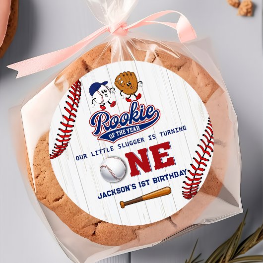 Rookie of the Year 1th Birthday Baseballステッカー ラウンドシール