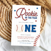 Rookie of the Year 1th Birthday Baseballパーティー 招待状