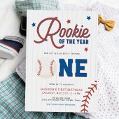 Rookie of the Year 1th Birthday Baseballパーティー 招待状