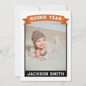Rookie of the Year 1th Birthday Basketball Photo 招待状 (裏面)