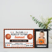 Rookie of the Year 1th Birthday Basketball Photo 招待状 (スタンド正面)