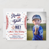 Rookie of the Year Baseball第1回バースデーフォト 招待状 (正面)