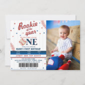 Rookie of the Year Baseball第1回バースデーフォト 招待状 (正面)