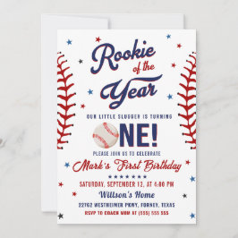 Rookie of the Year Baseball第1回バースデーフォト 招待状
