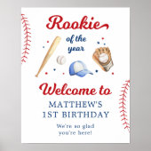 Rookie of the Year Baseball第1回誕生日へようこそ ポスター (正面)
