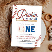 Rookie of the Year Baseball 1st Birthdayパーティーinv 招待状