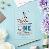 Rookie of the Year Baseball 1st Birthday アクリル招待状 (インサイチュ (ウェディング))