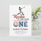 Rookie of the Year Baseball 1st Birthday 招待状 (スタンド正面)