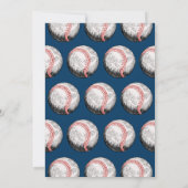 Rookie of the Year Baseball 1st Birthday 招待状 (裏面)