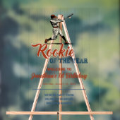 Rookie of the Year Baseball 1st Birthday Welcome アクリルサイン (ニュートラル)