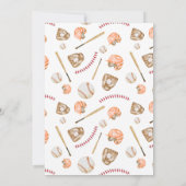 Rookie of the year baseball 1st Sports birthday 招待状 (裏面)