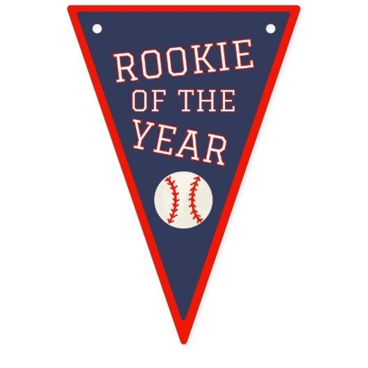 Rookie of the Year Baseball Bunting Banner バンティングフラッグ (第16の旗)