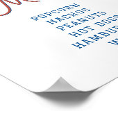 Rookie of the Year Baseball Concession Stand Sign ポスター (角)