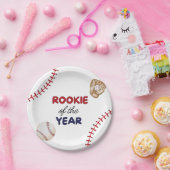 Rookie Of The Year Baseball Design Birthday Party  ペーパープレート (パーティー)