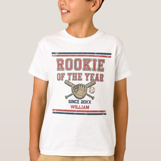 Rookie of the Year Baseball Tシャツ (正面)