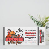 Rookie of the Year - Basketball Ticket Invitation 招待状 (スタンド正面)