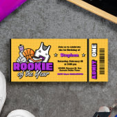 Rookie of the Year - Boy First Birthday Ticket 招待状