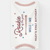 Rookie of the Year First誕生日へようこそ 横断幕 (縦)