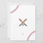 Rookie of the Year first birthday baseball party 招待状 (裏面)