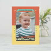 Rookie of the Year First Birthday Party Invitation 招待状 (スタンド正面)