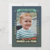 Rookie of the Year First Birthday Party Invitation 招待状 (正面)