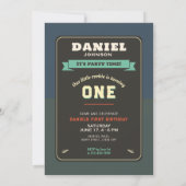 Rookie of the Year First Birthday Party Invitation 招待状 (裏面)