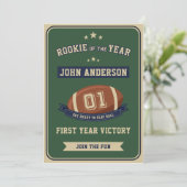Rookie Of The Year Football 1st Birthday Party 招待状 (スタンド正面)