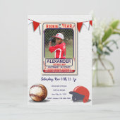 Rookie of the Year Photo Birthday Invitation 招待状 (スタンド正面)