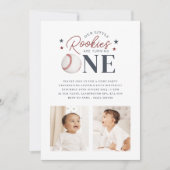 Rookie Twins 1st Birthday - 2枚の写真 招待状 (正面)